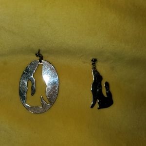 Wolf earrings